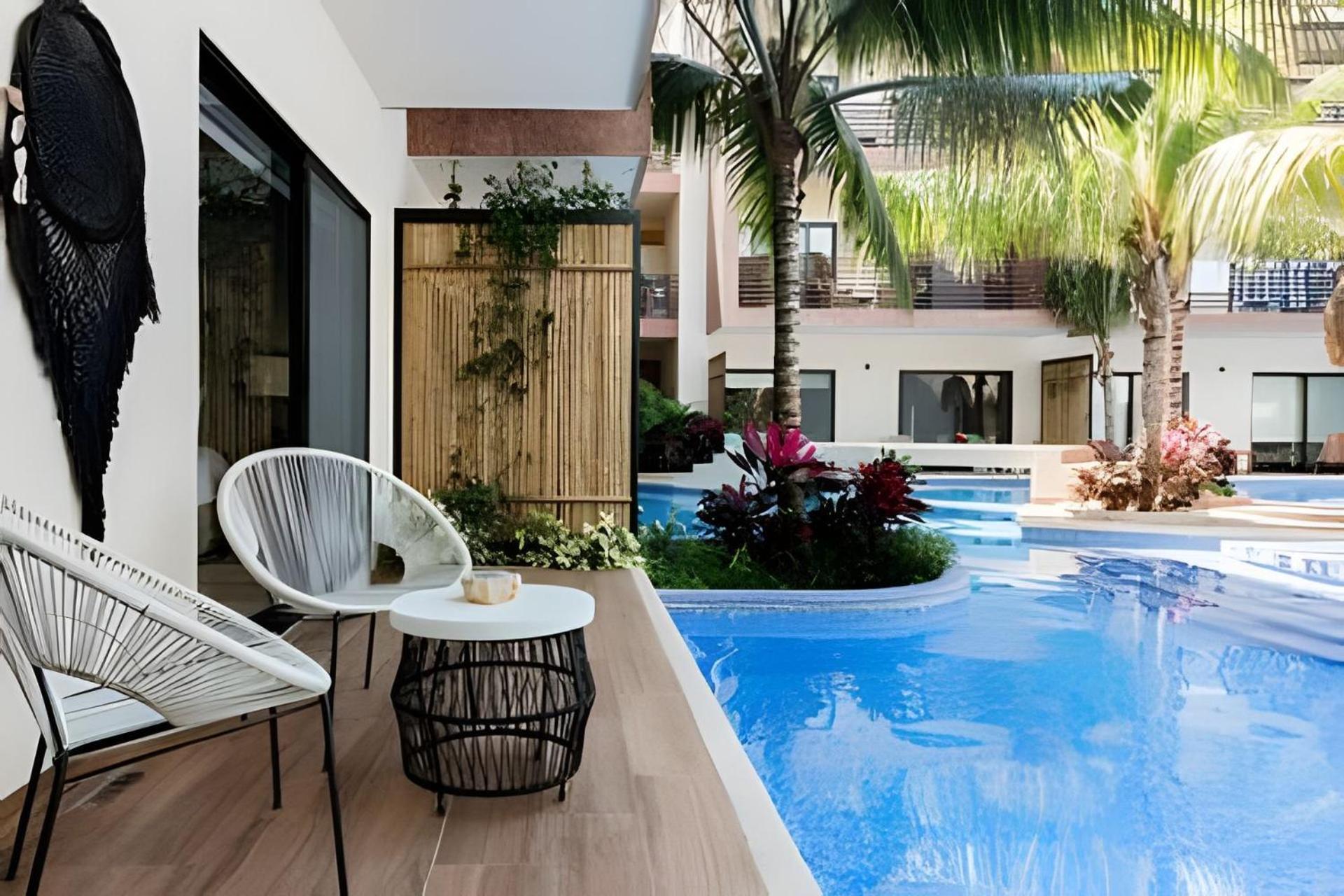 Casa De Lujo Ka'An Maya Acceso Swimup A La Piscina تولوم المظهر الخارجي الصورة